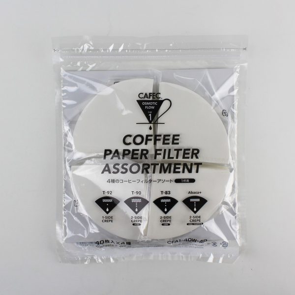 Cafec 4P Filter Paper Assortment 1-4cup